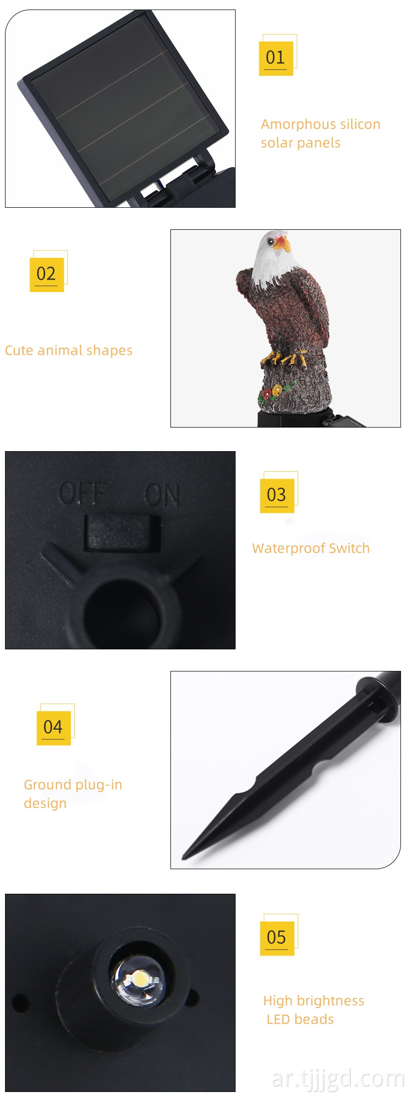 Resin Eagle Ground Light